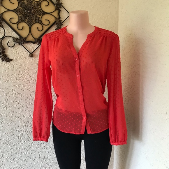 LC Lauren Conrad Tops - Lauren Conrad Pintuck Long sleeve Shirt